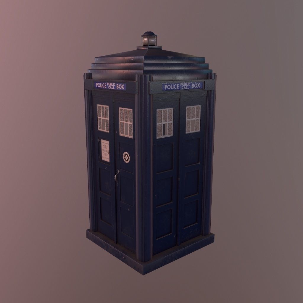 Mark 2 Metropolitan Police Box 3D model_21