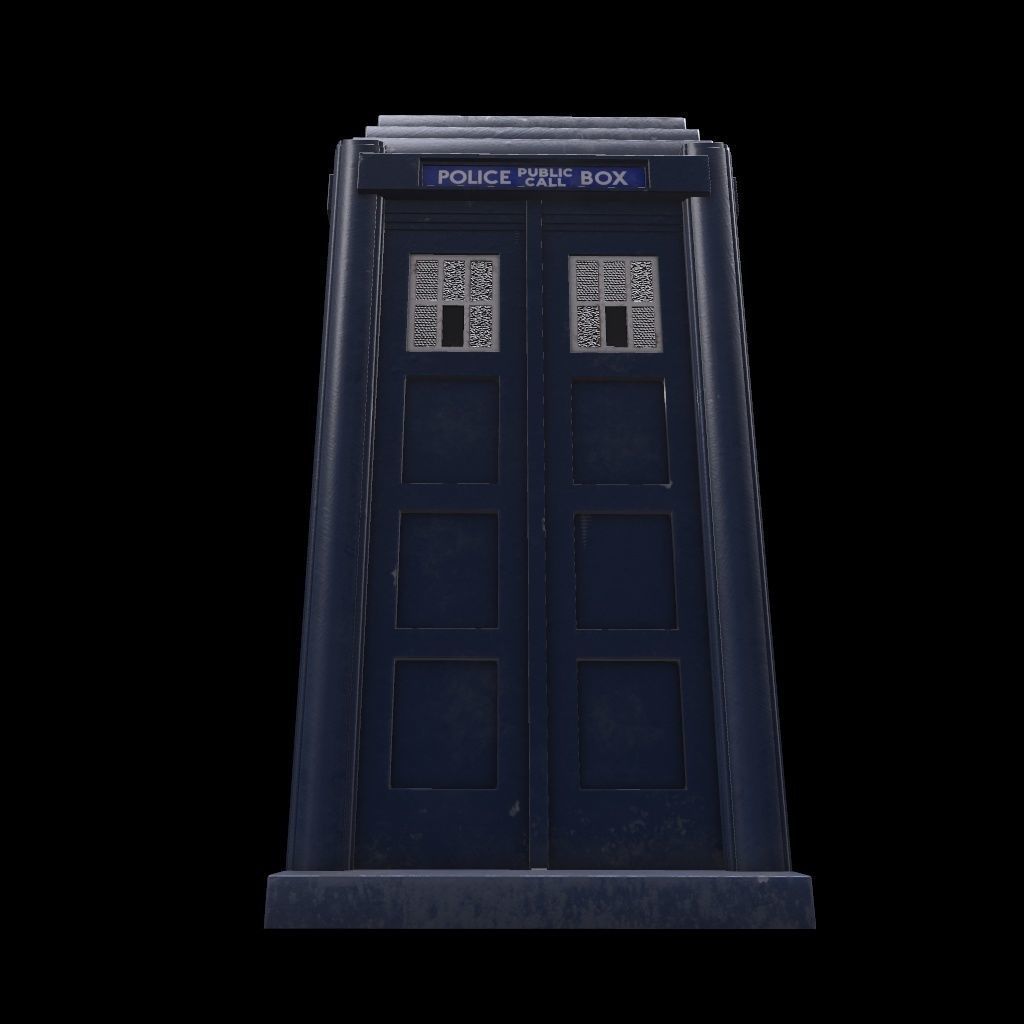 Mark 2 Metropolitan Police Box 3D model_6