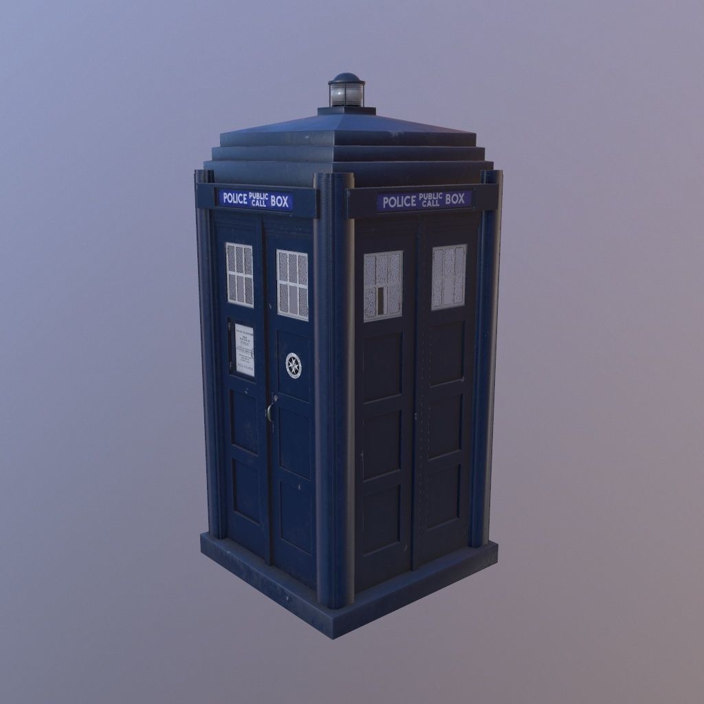 Mark 2 Metropolitan Police Box 3D model_17