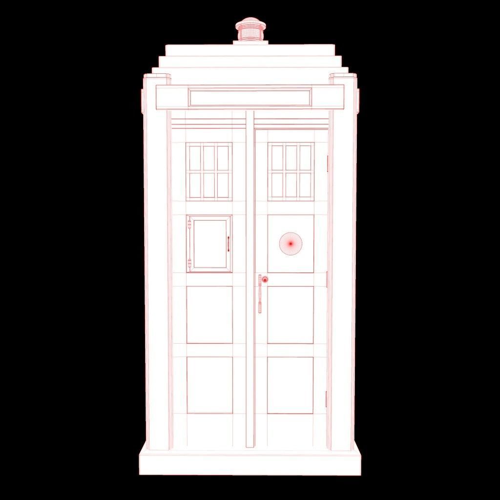 Mark 2 Metropolitan Police Box 3D model_24