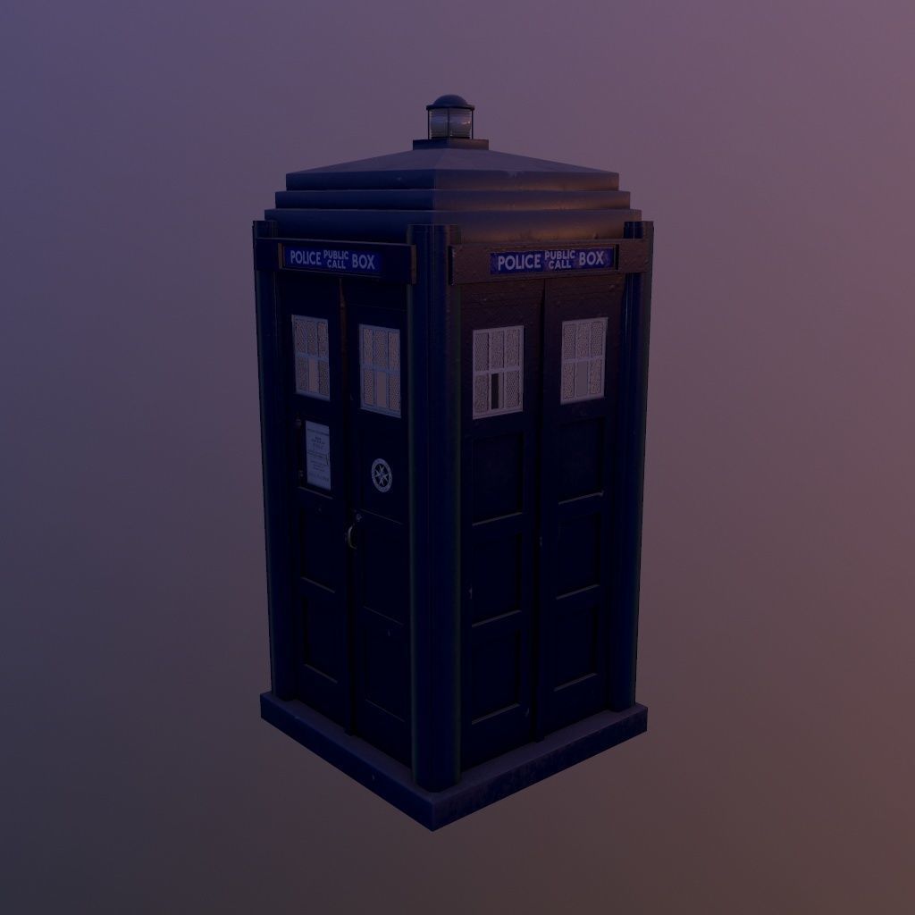 Mark 2 Metropolitan Police Box 3D model_19
