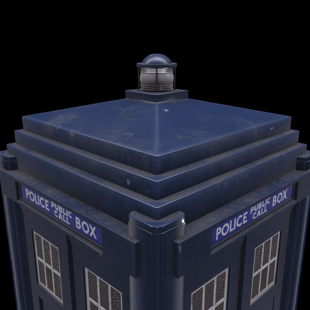 Mark 2 Metropolitan Police Box 3D model_14