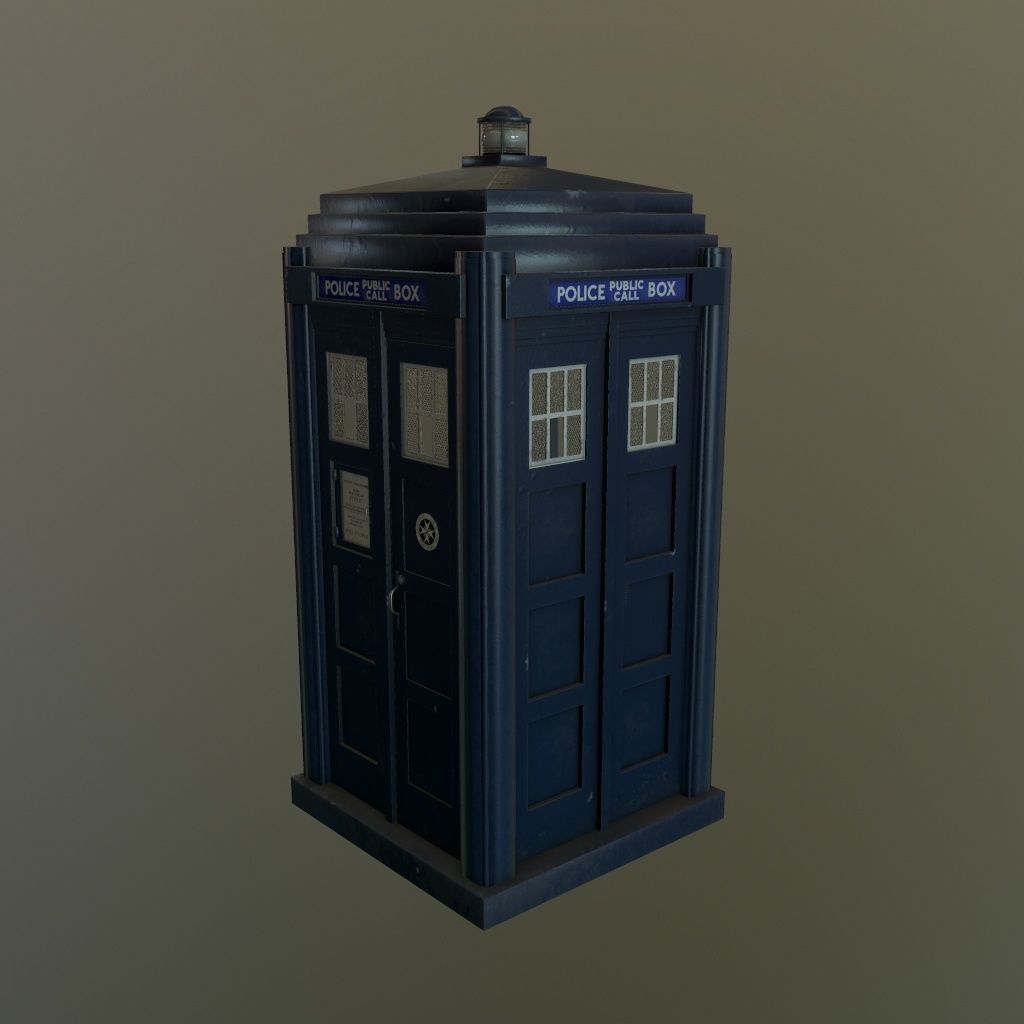 Mark 2 Metropolitan Police Box 3D model_18