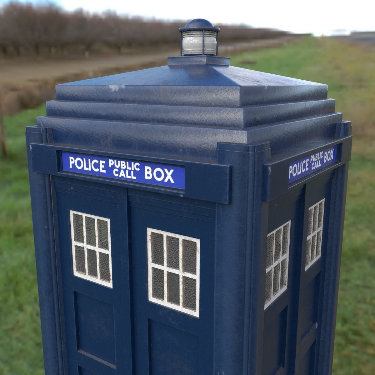 Mark 2 Metropolitan Police Box 3D model_29