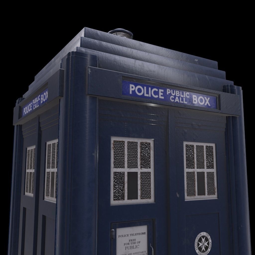 Mark 2 Metropolitan Police Box 3D model_13