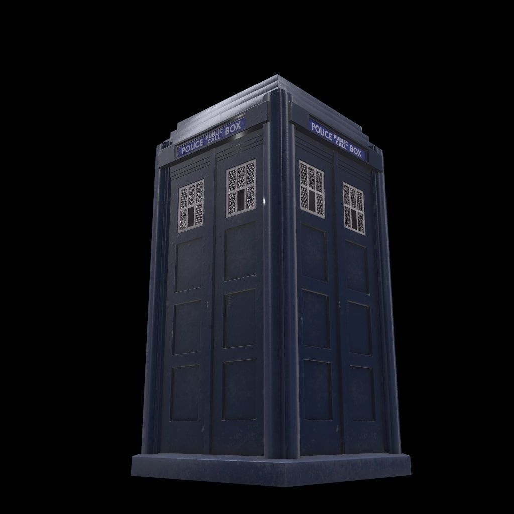 Mark 2 Metropolitan Police Box 3D model_5