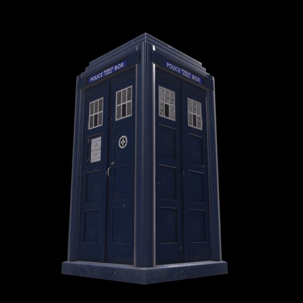 Mark 2 Metropolitan Police Box 3D model_7