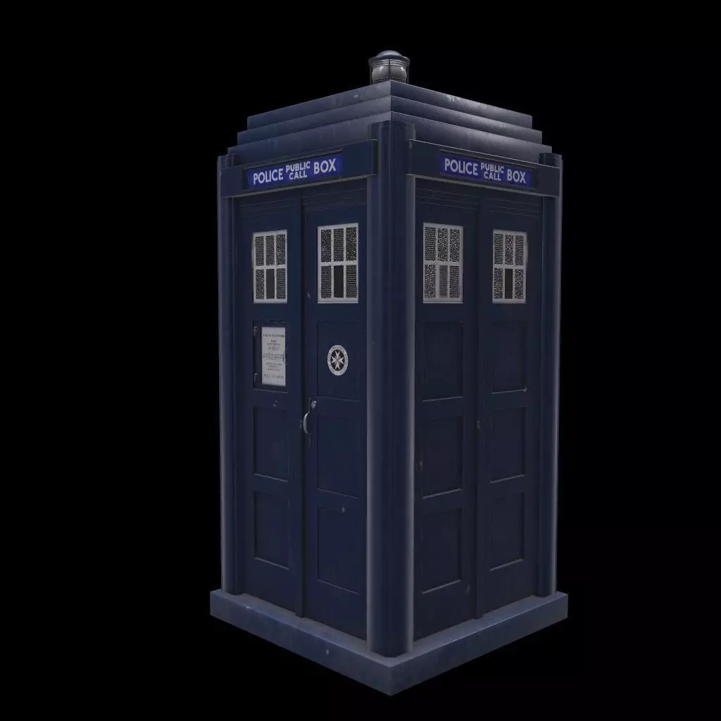 Mark 2 Metropolitan Police Box 3D model_0
