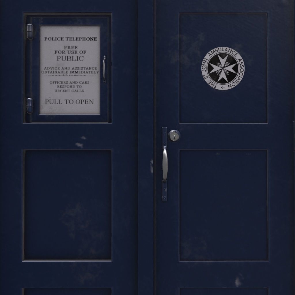 Mark 2 Metropolitan Police Box 3D model_11