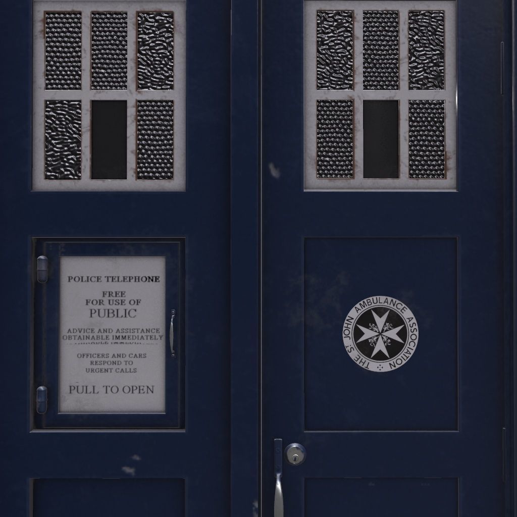 Mark 2 Metropolitan Police Box 3D model_10