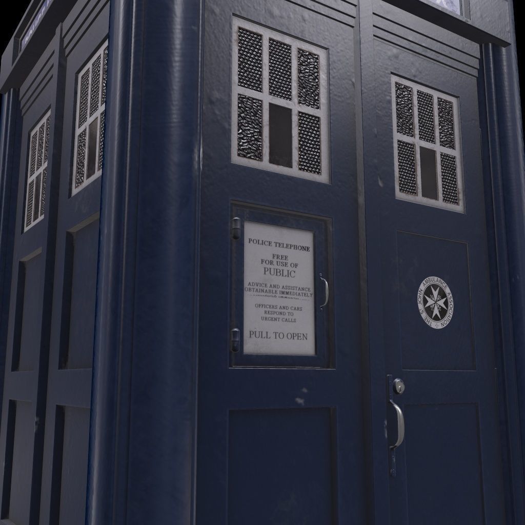 Mark 2 Metropolitan Police Box 3D model_9