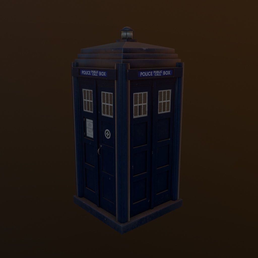 Mark 2 Metropolitan Police Box 3D model_20