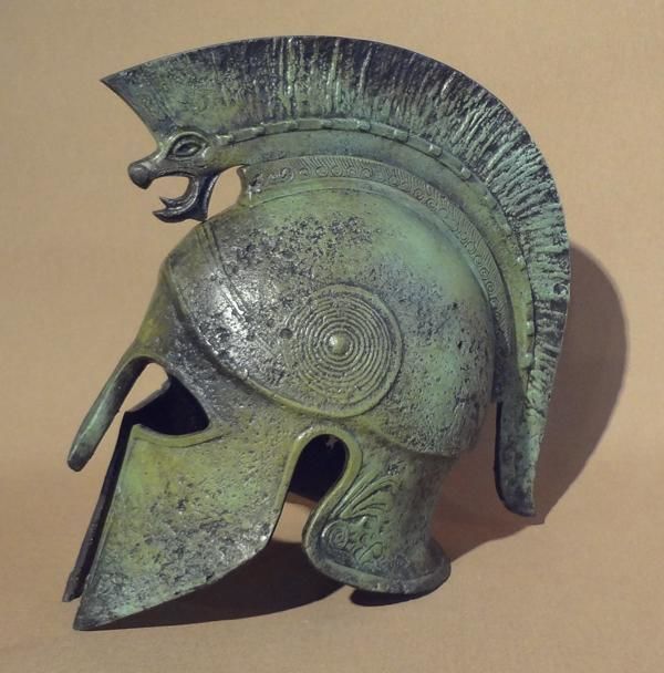 Greek Helmet 3D model_4