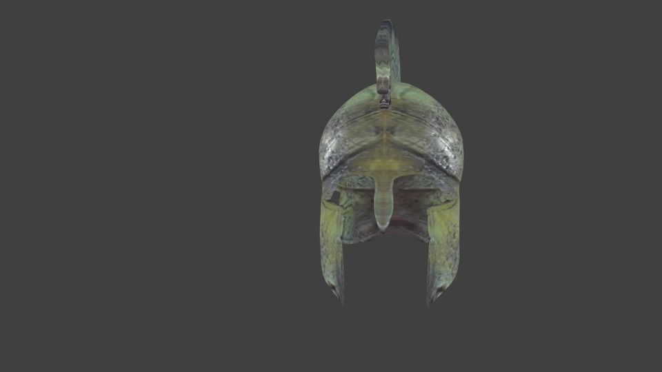 Greek Helmet 3D model_1