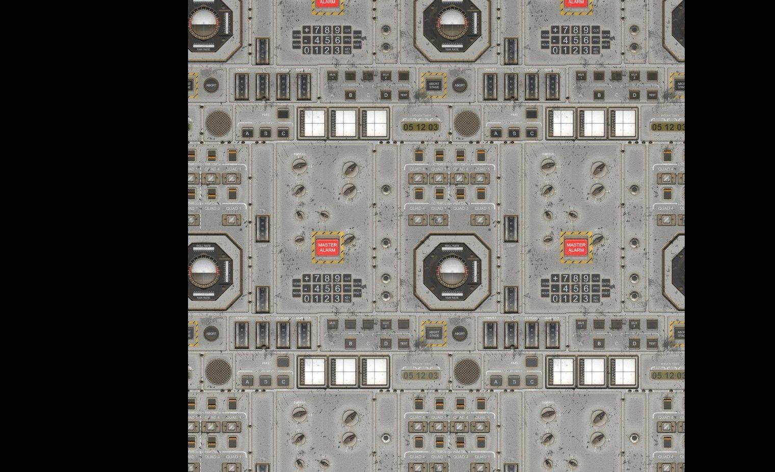 Scifi Wall Panel Texture Set 2 Low-poly 3D model_4