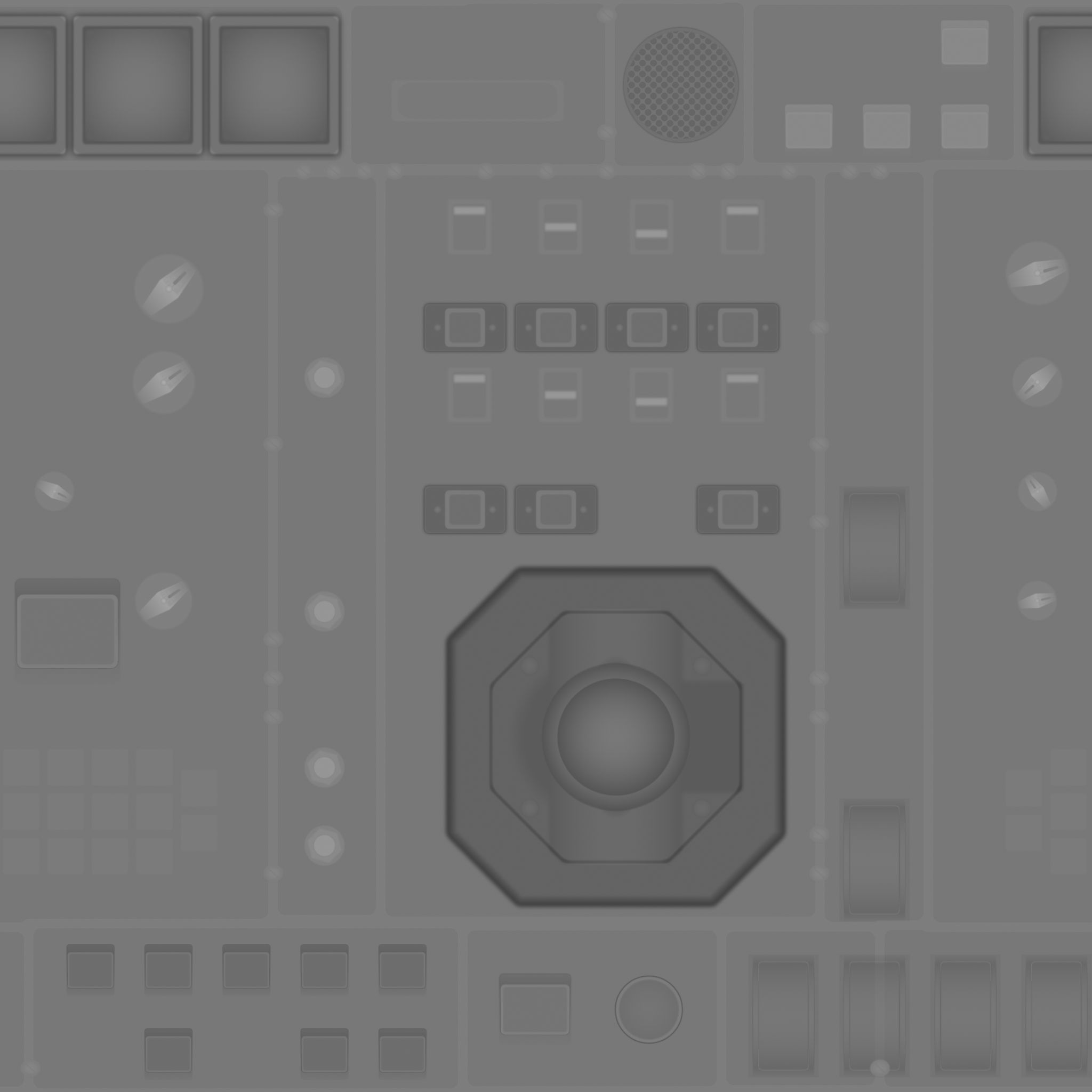 Scifi Wall Panel Texture Set 2 Low-poly 3D model_13