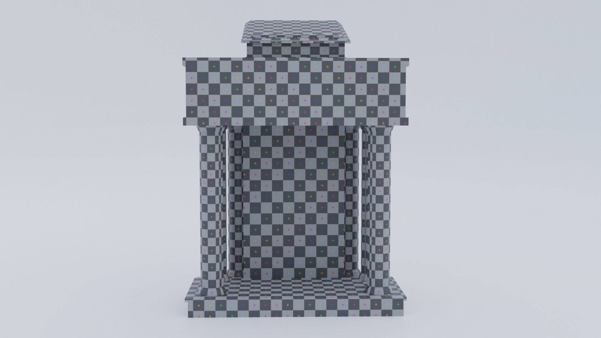 Church Pulpit Low-poly 3D model_22