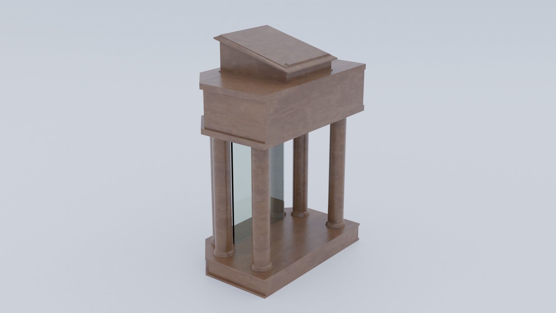 Church Pulpit Low-poly 3D model_24