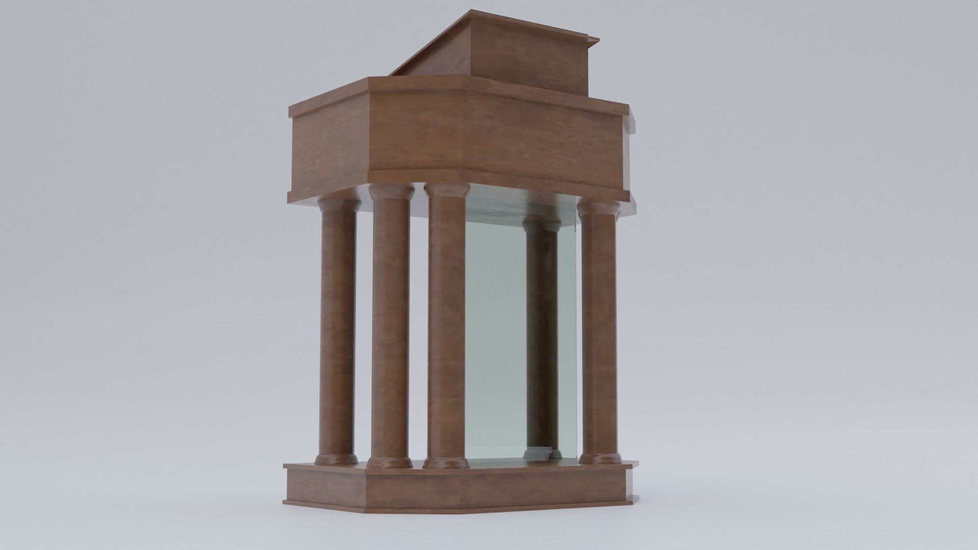 Church Pulpit Low-poly 3D model_31