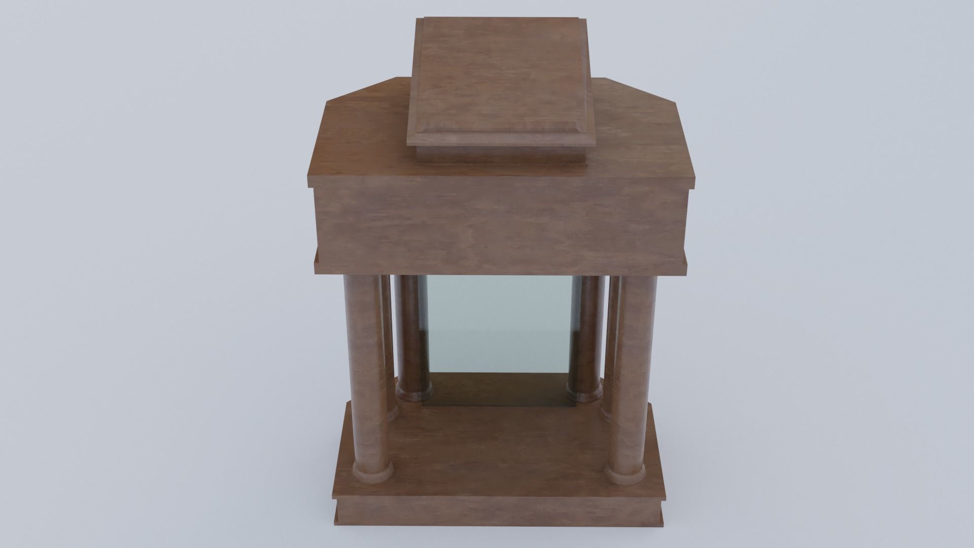 Church Pulpit Low-poly 3D model_38