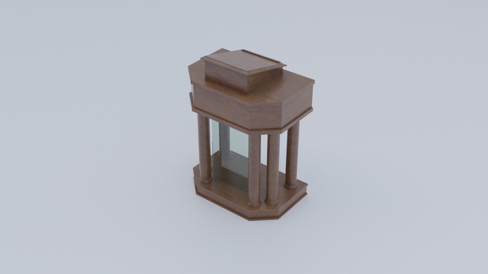 Church Pulpit Low-poly 3D model_3