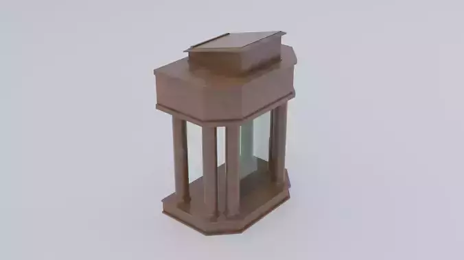 Church Pulpit Low-poly 3D model
