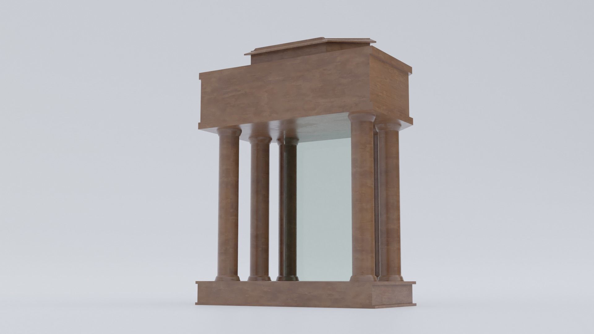 Church Pulpit Low-poly 3D model_6