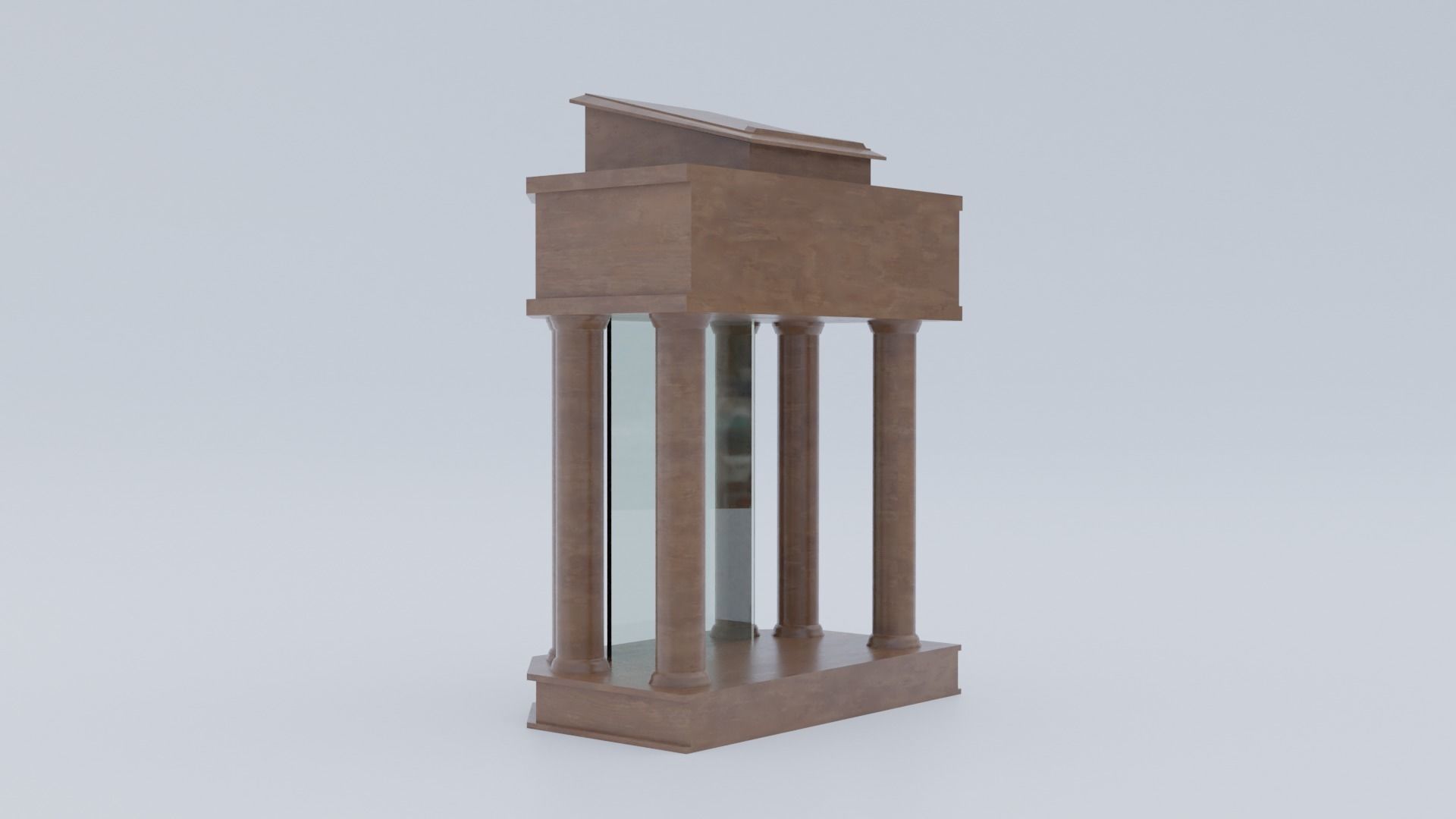 Church Pulpit Low-poly 3D model_32