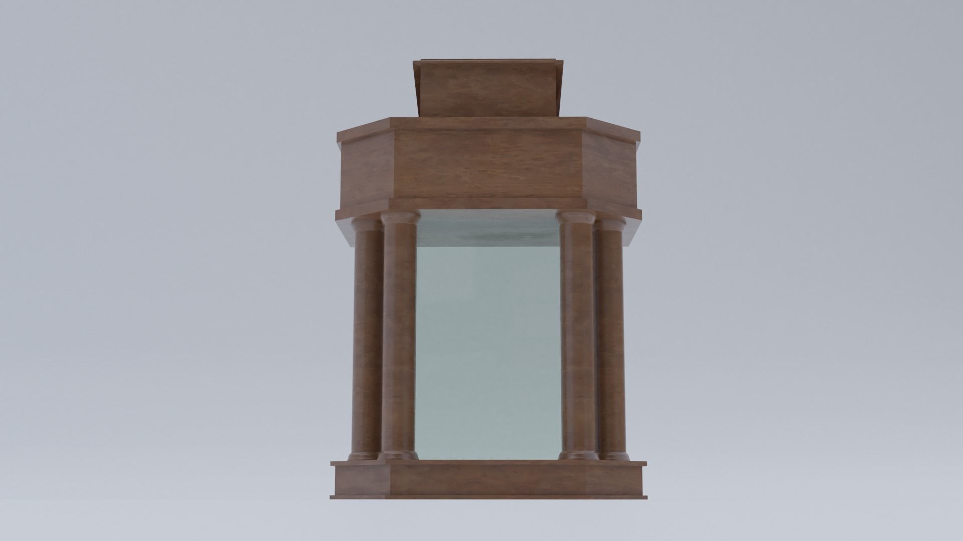 Church Pulpit Low-poly 3D model_37