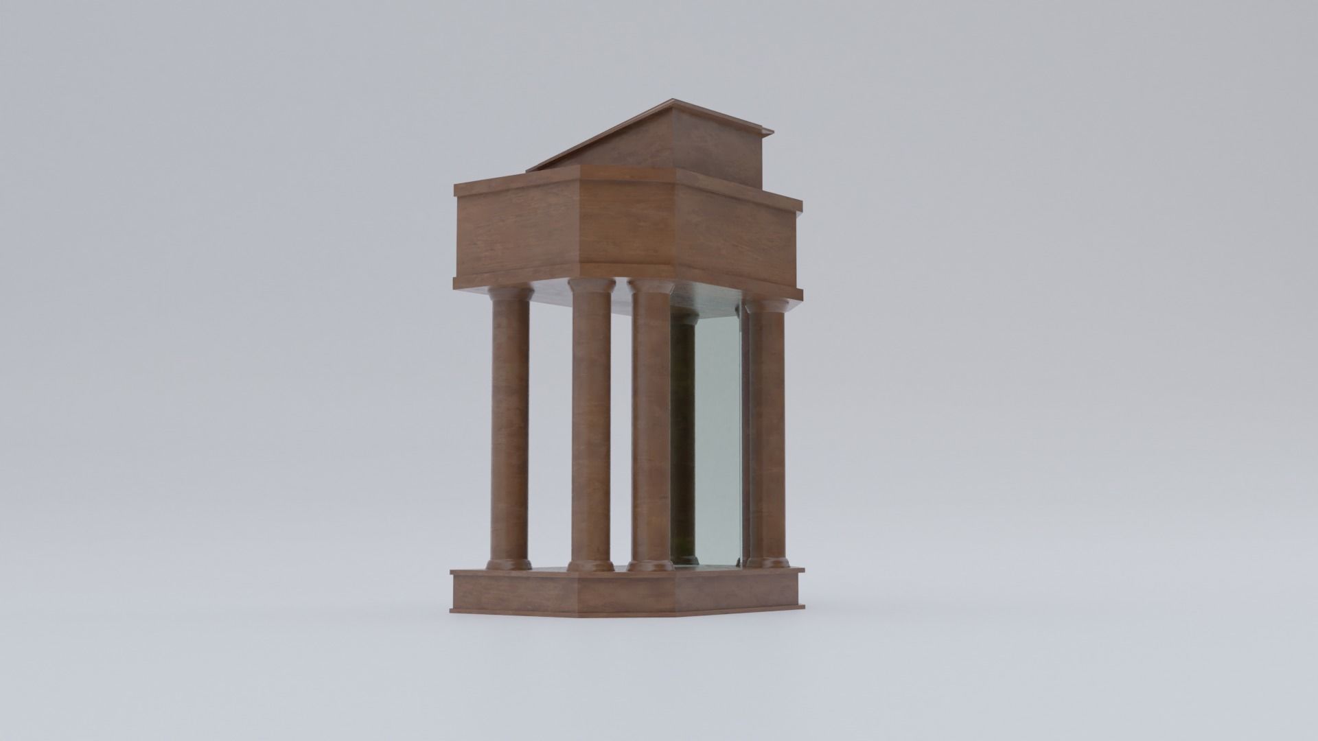 Church Pulpit Low-poly 3D model_33