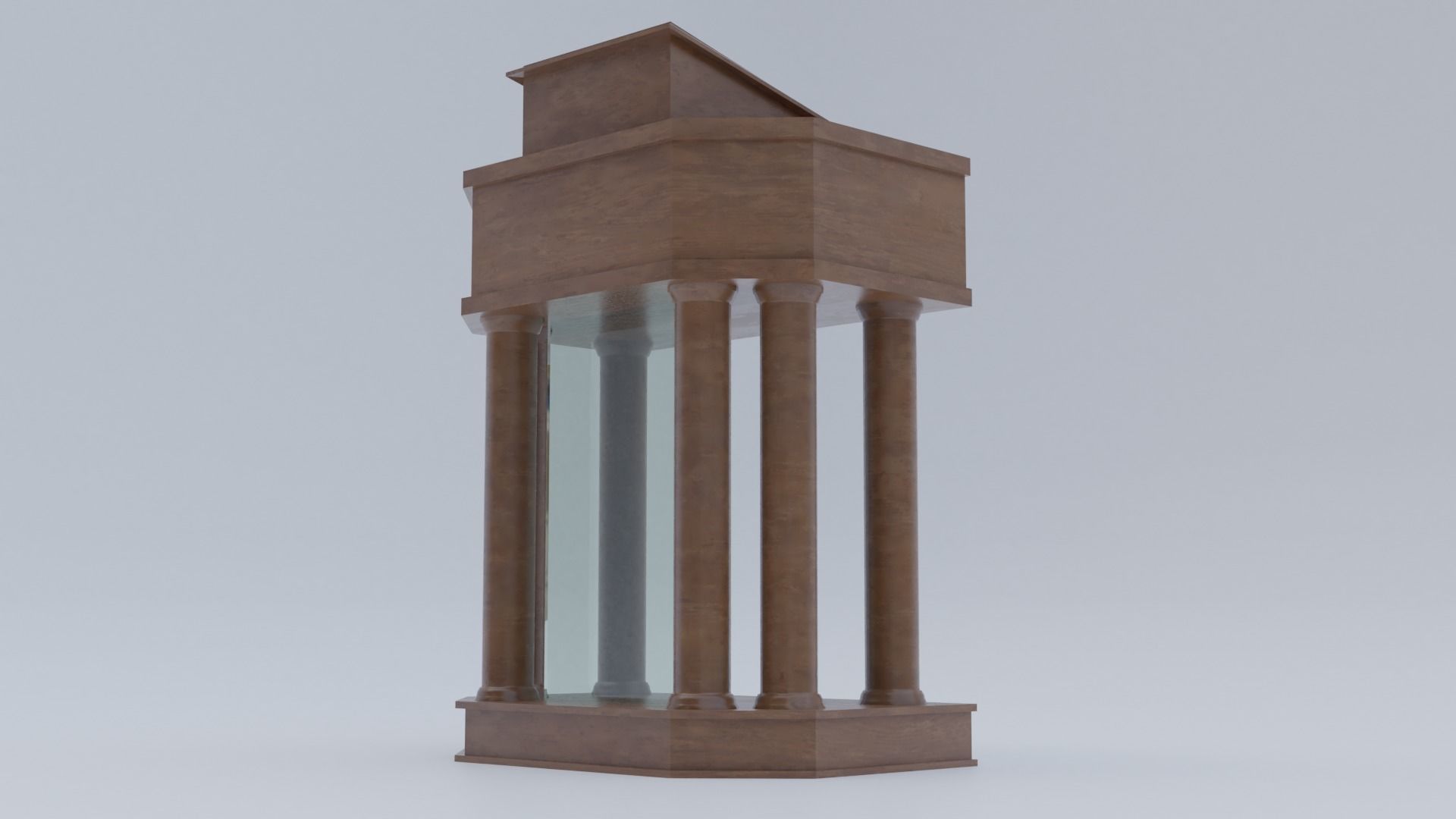 Church Pulpit Low-poly 3D model_30