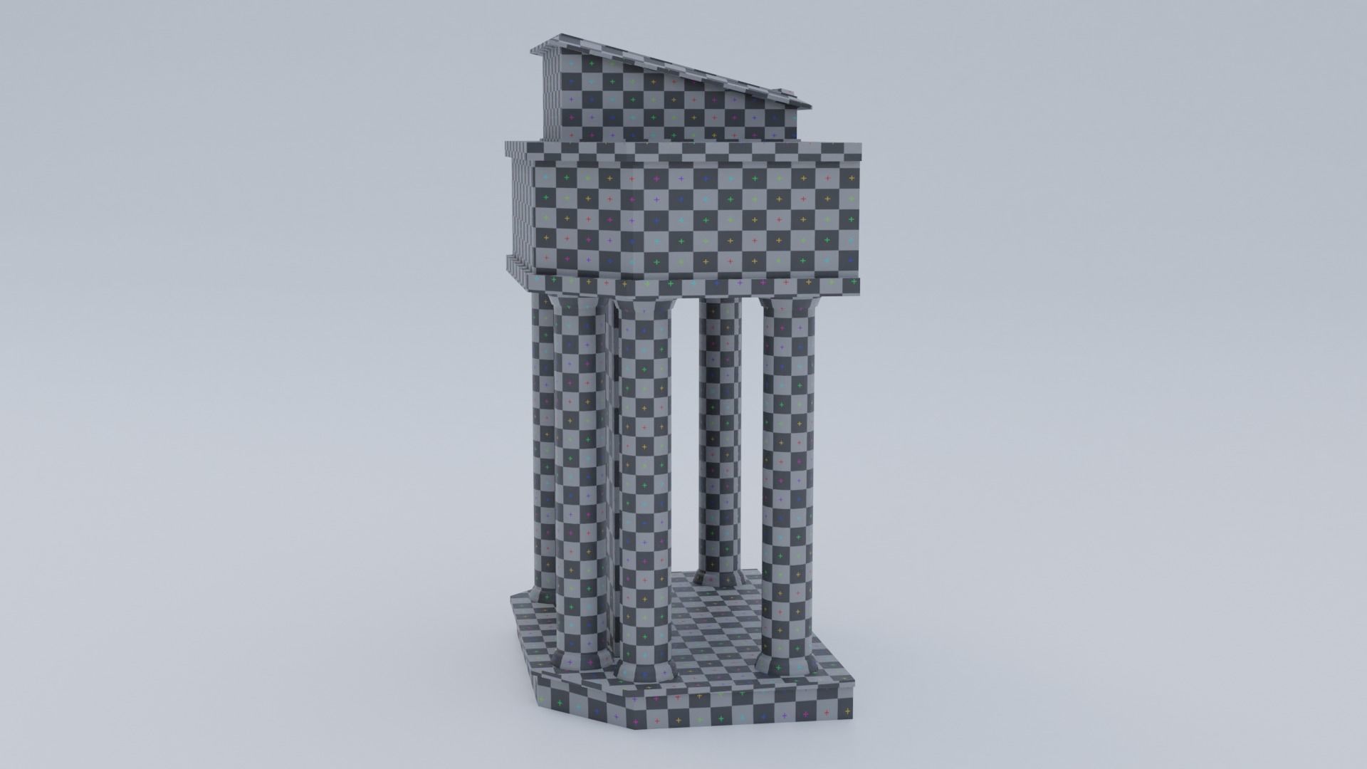 Church Pulpit Low-poly 3D model_23