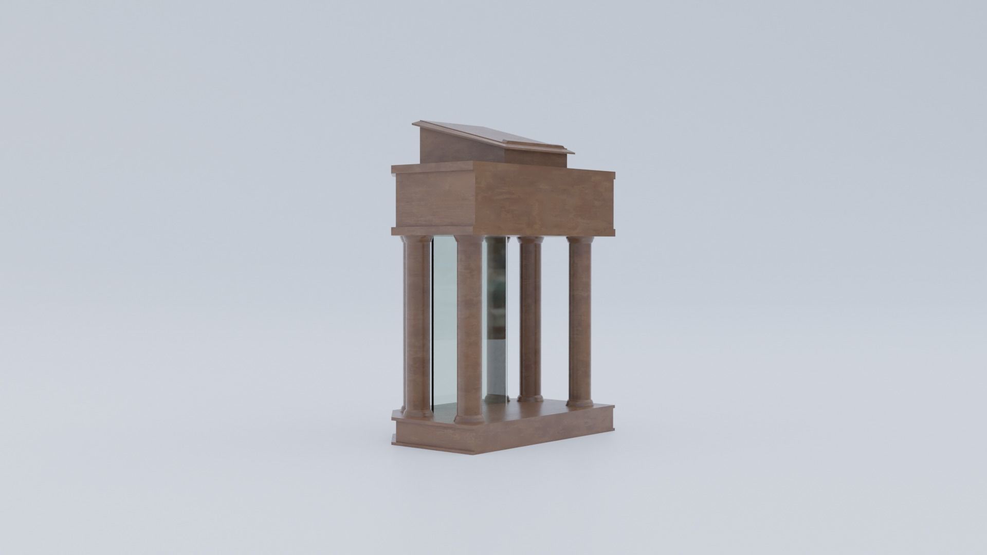 Church Pulpit Low-poly 3D model_11