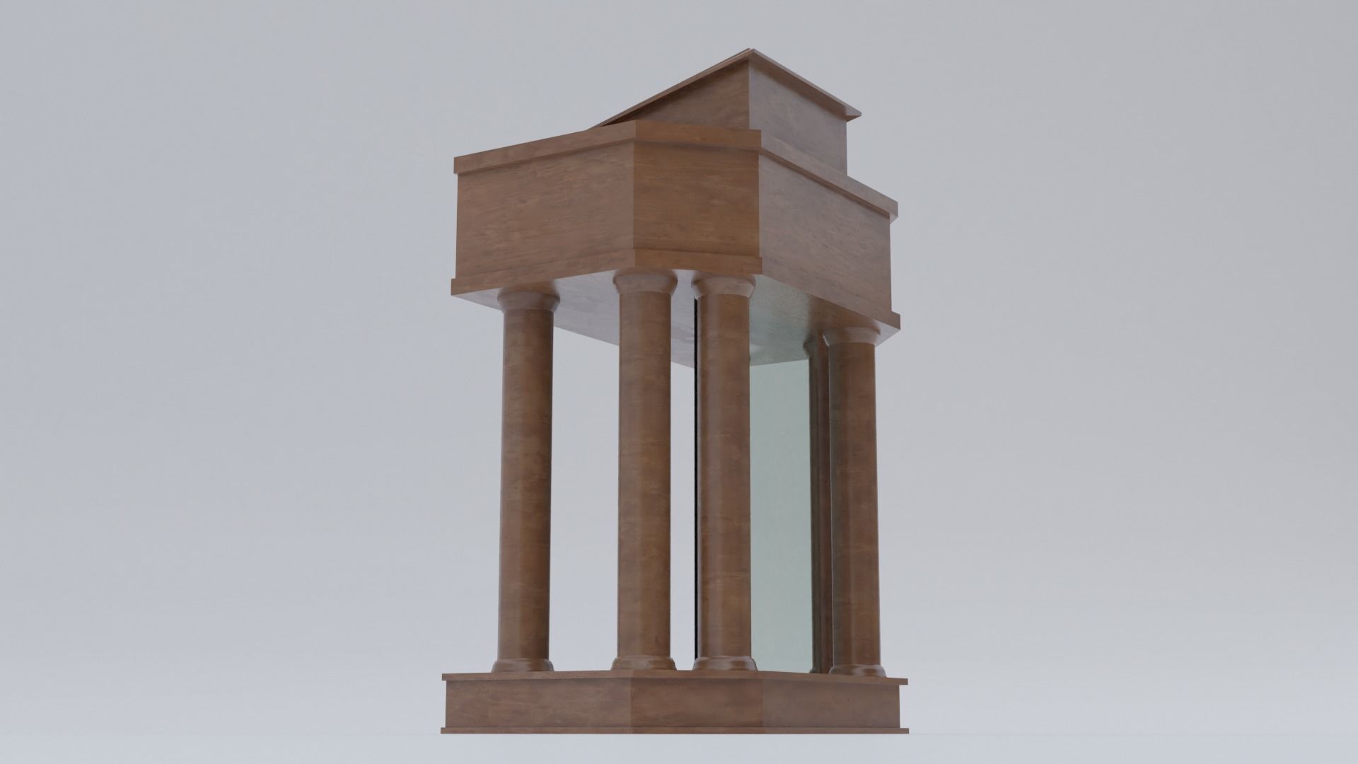 Church Pulpit Low-poly 3D model_2