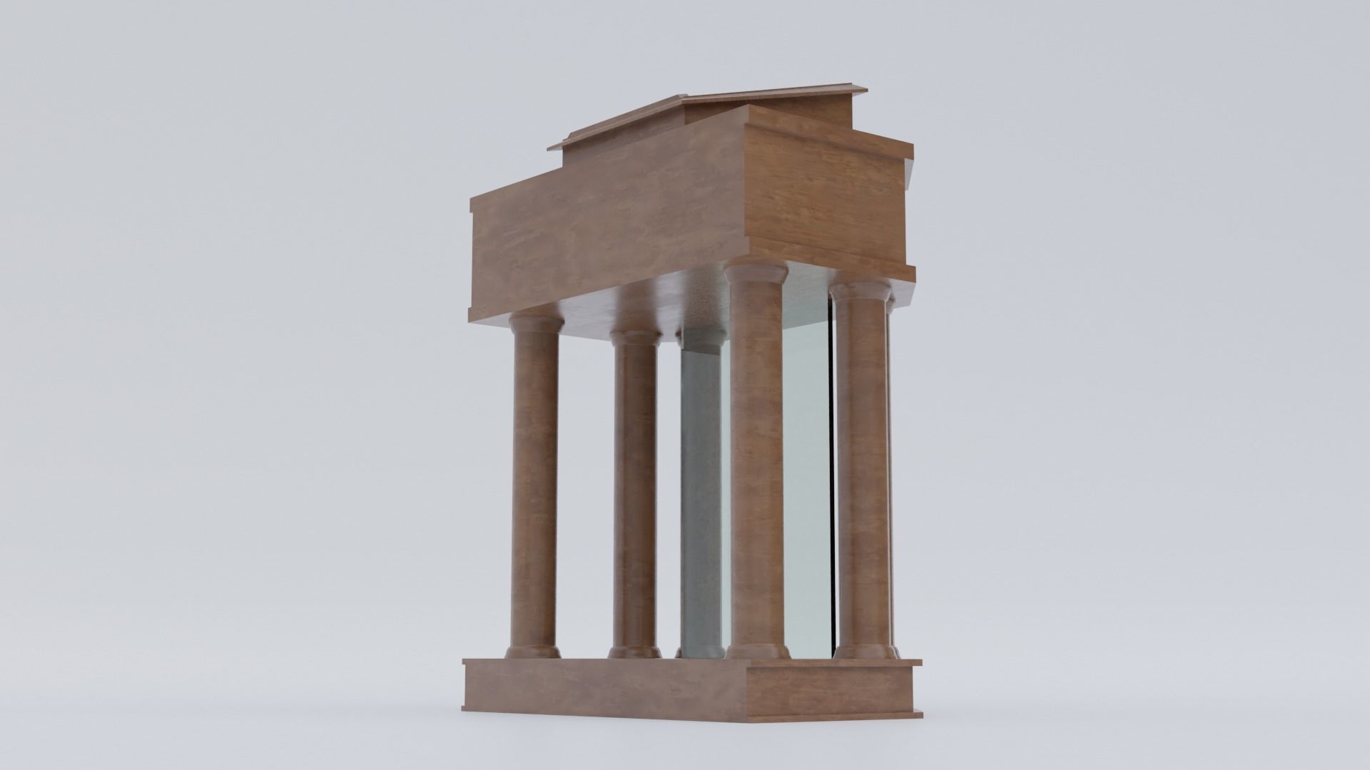 Church Pulpit Low-poly 3D model_5