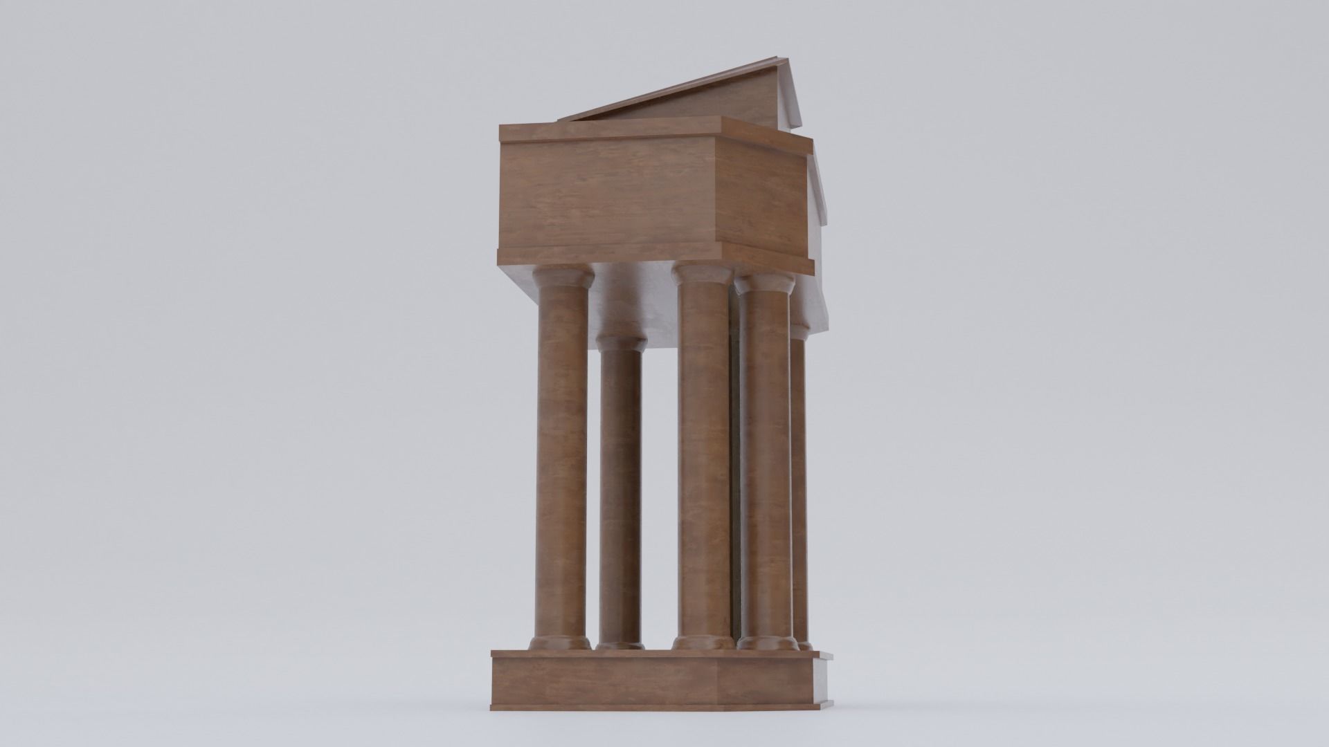 Church Pulpit Low-poly 3D model_4