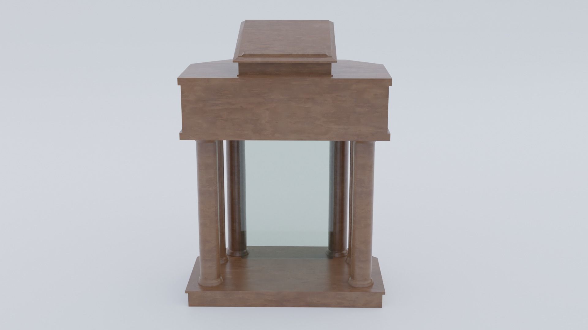 Church Pulpit Low-poly 3D model_9