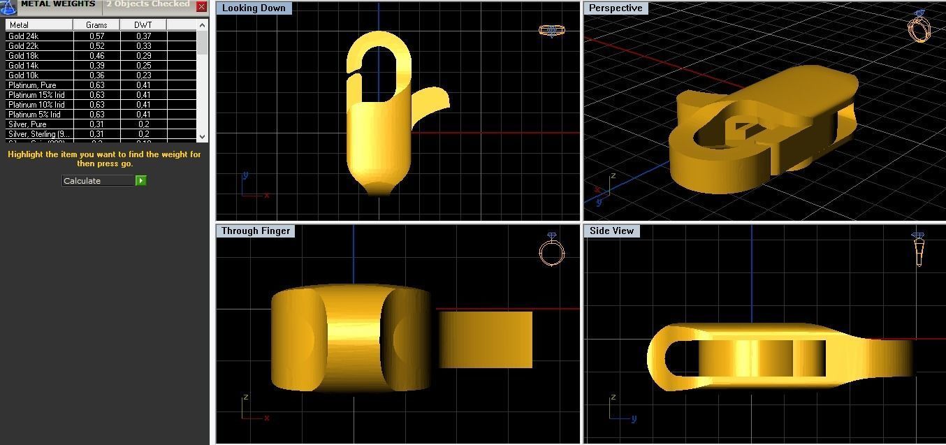 jewelry lock Carbine fastener 1 3D print model_3