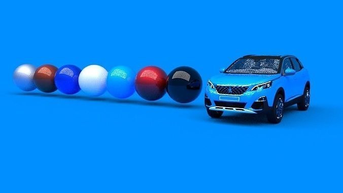 Peugeot 3008 v3 - now in Cycles Render Free 3D model