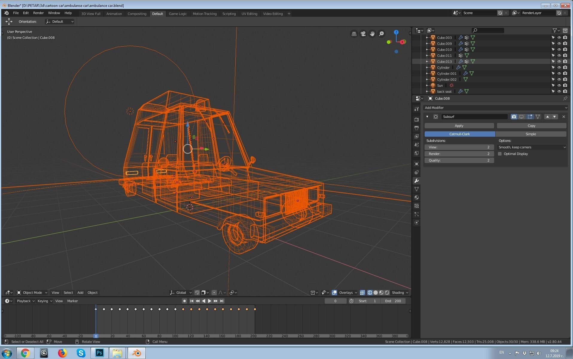 Ambulance car 3D model_16