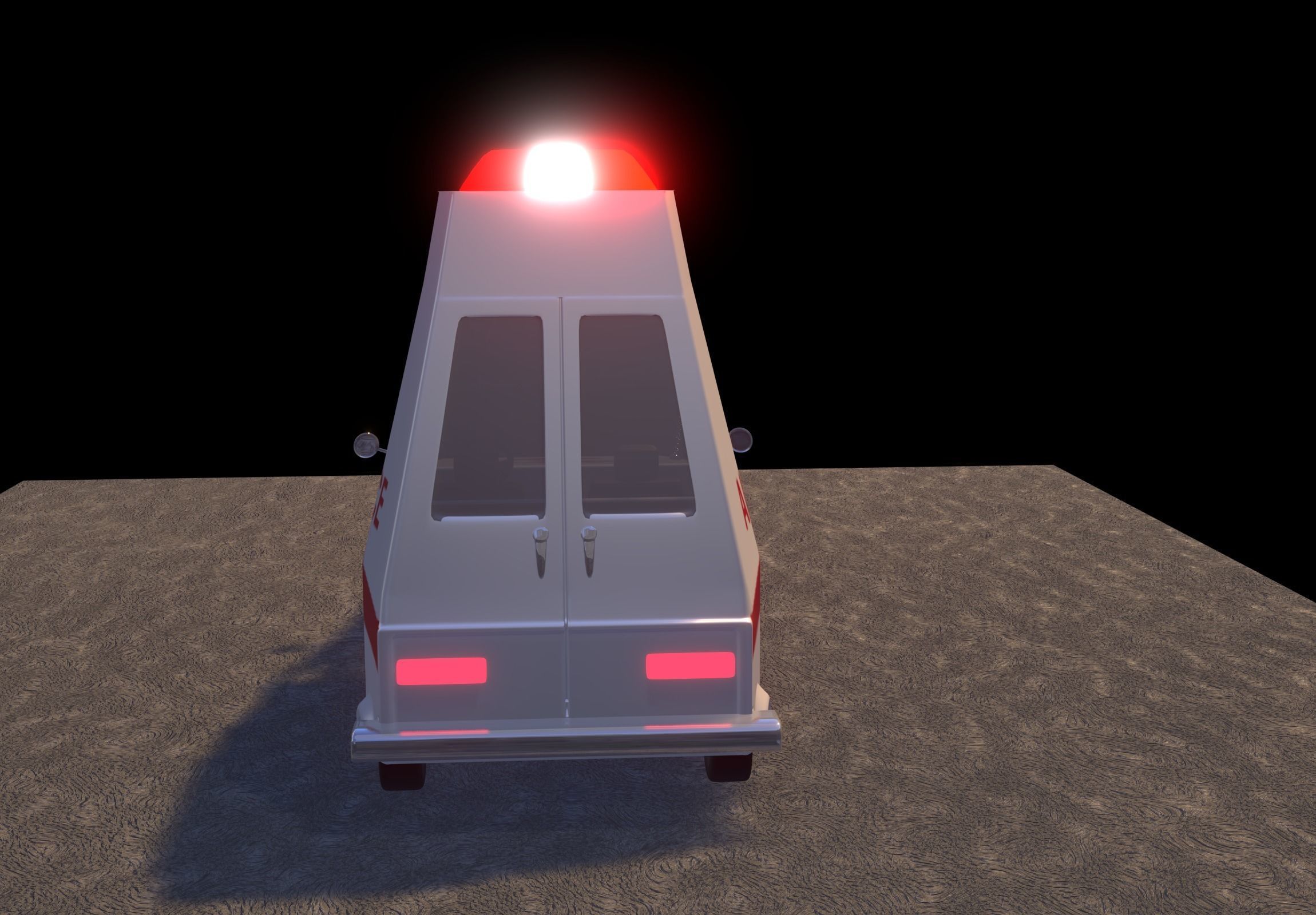 Ambulance car 3D model_7