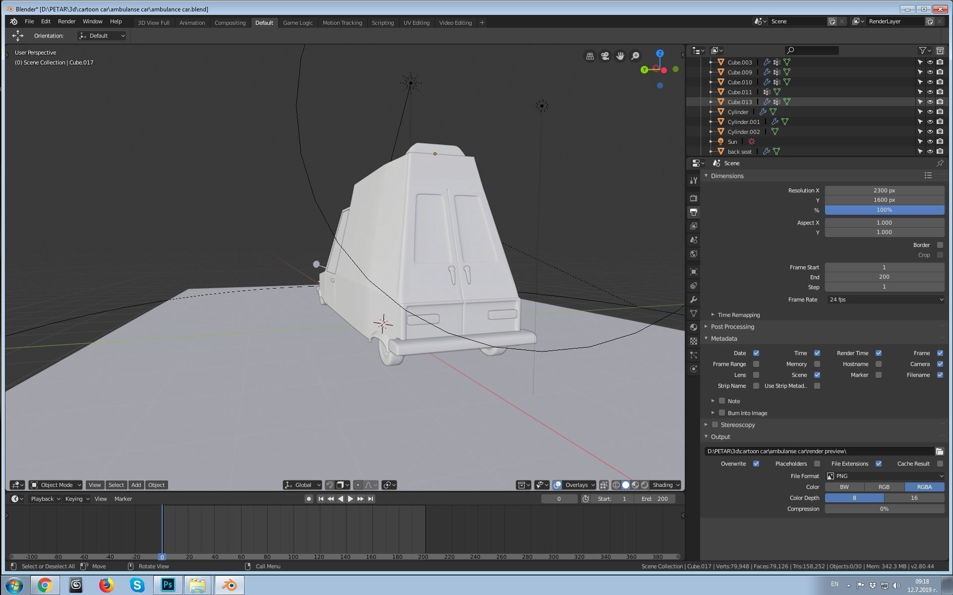 Ambulance car 3D model_15