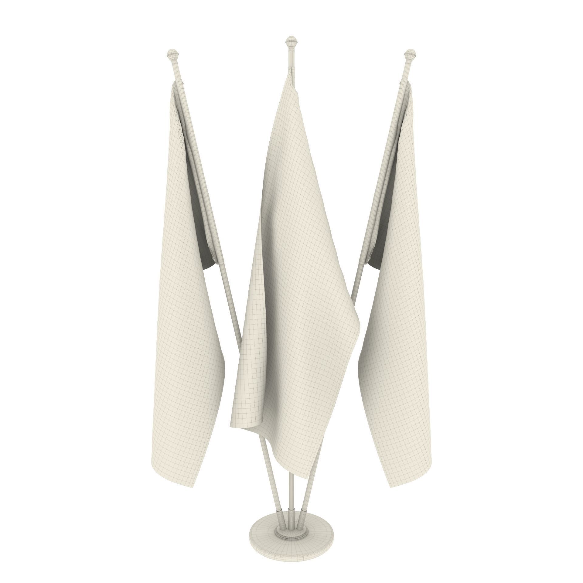 Kenya Flag Pack 3D model_3