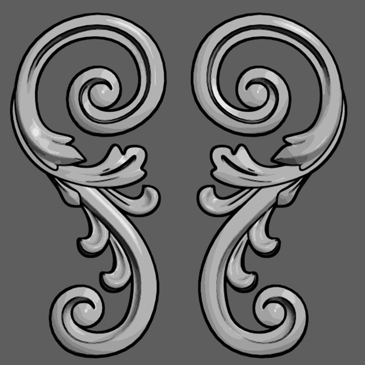 Trim Ornament 37 3D model_8