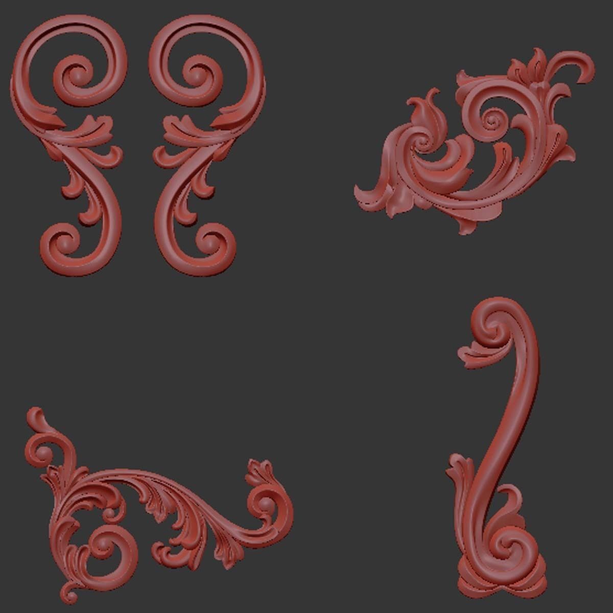 Trim Ornament 37 3D model_5