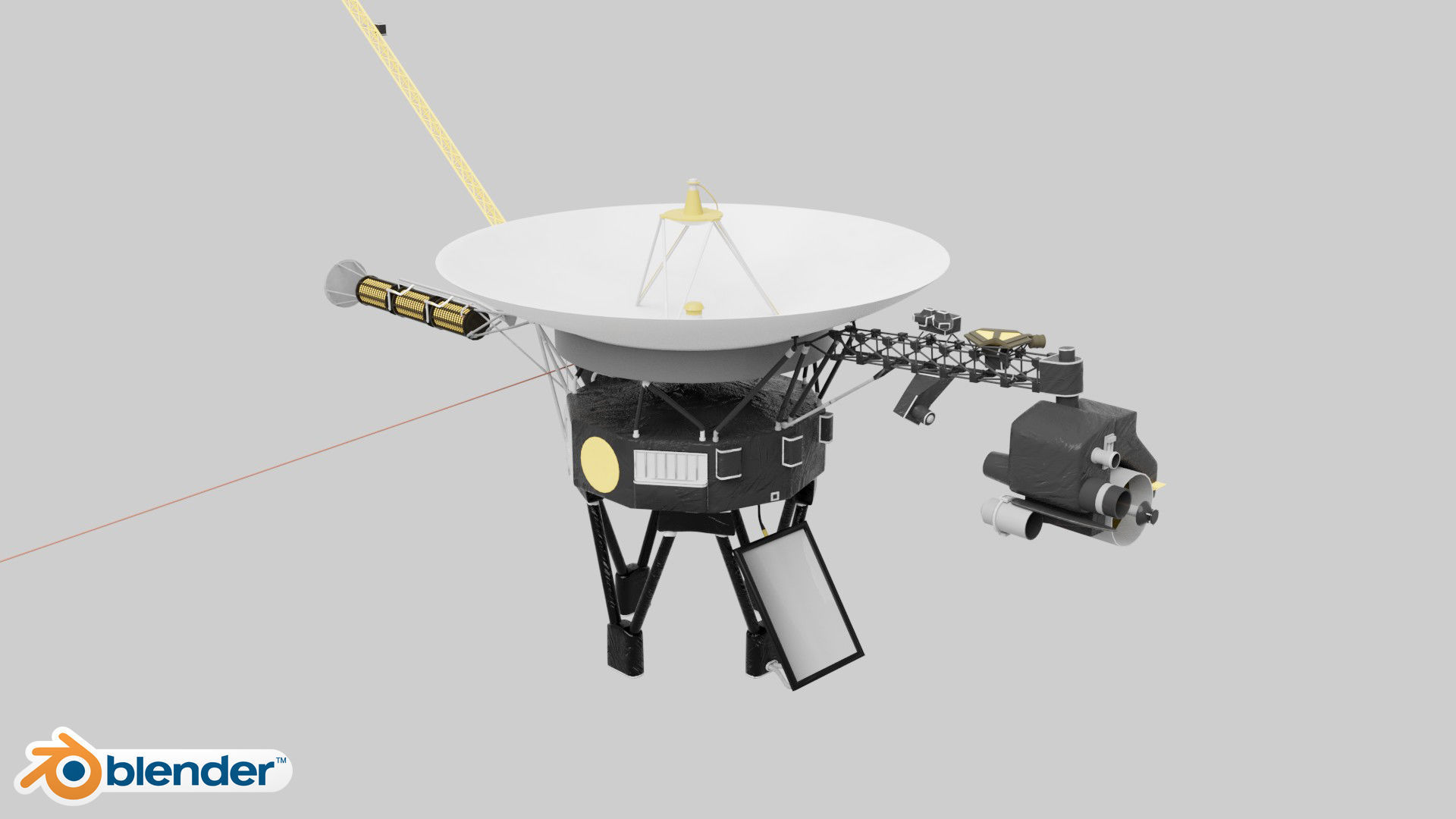 Voyager Probe 3D model_18