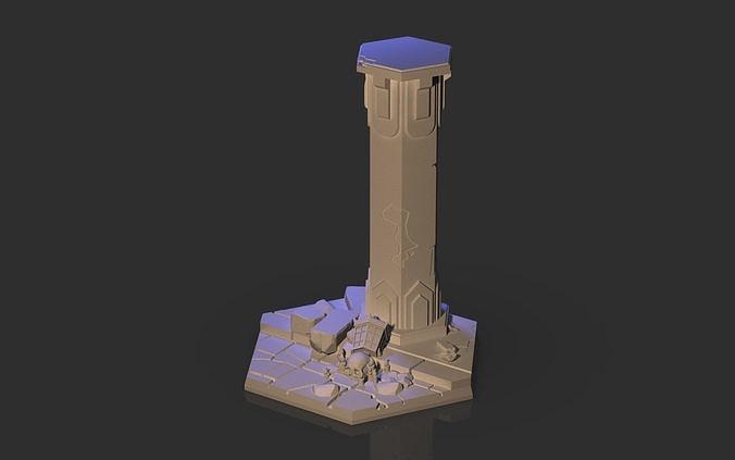 Warhammer Underwolds Blocked Hex 3D print model