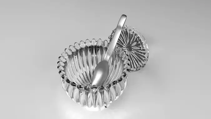 Glass Jar 2 with Spoon