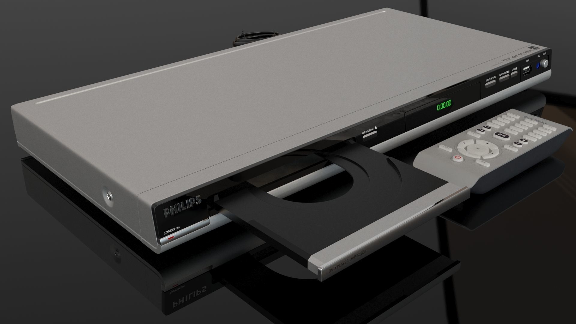 Philips DVD Player DVP 5166K 3D model