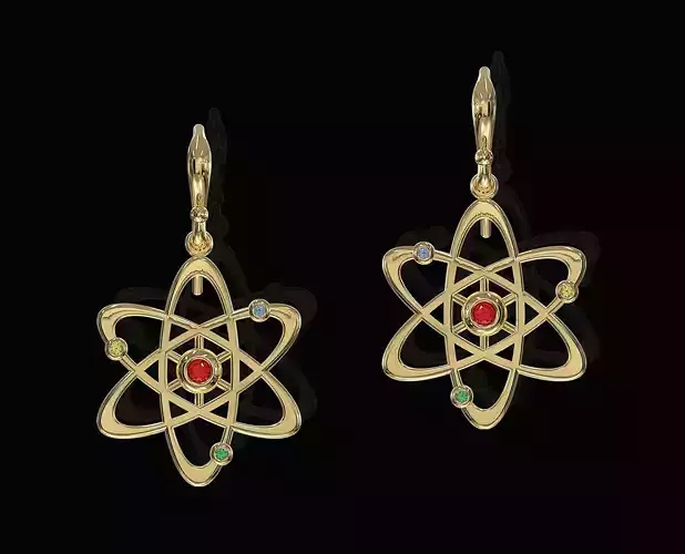 Atom Earrings 
